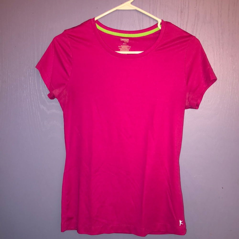 Hot pink athletic t-shirt